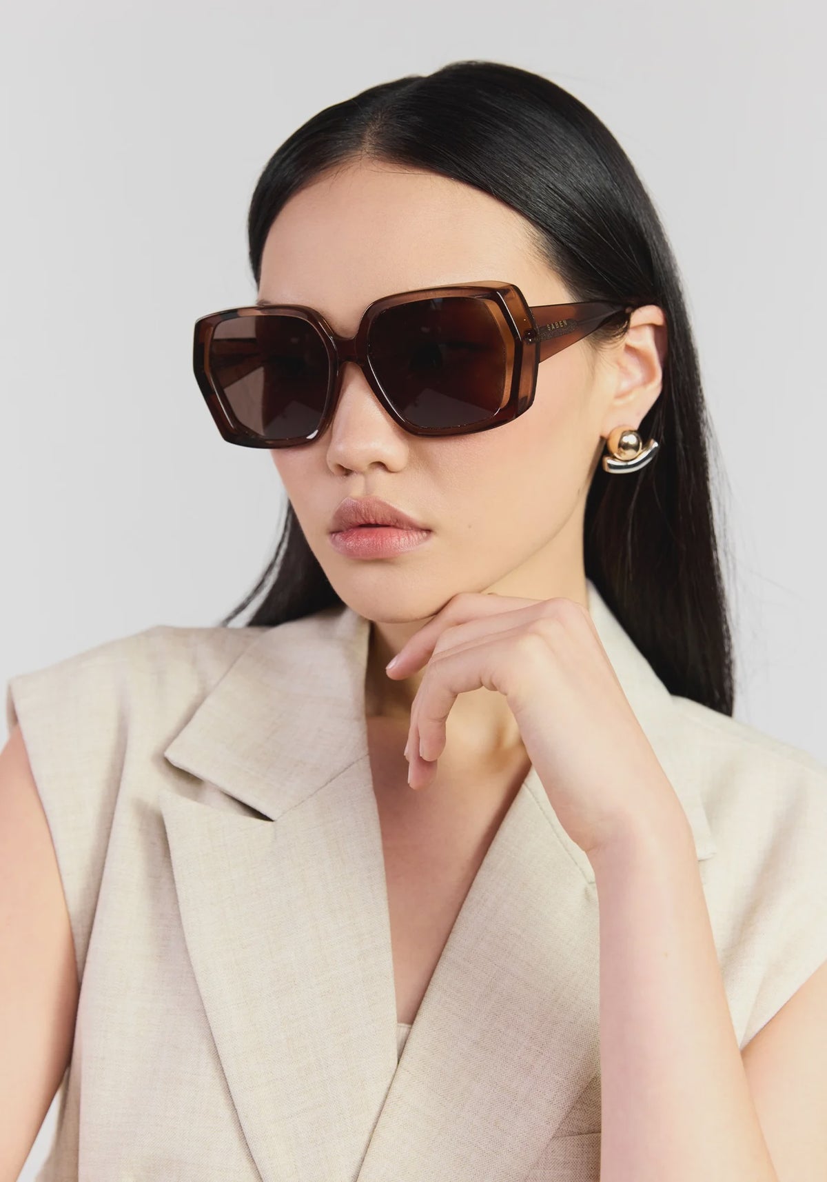 Remi Sunglasses - Sheer Brown
