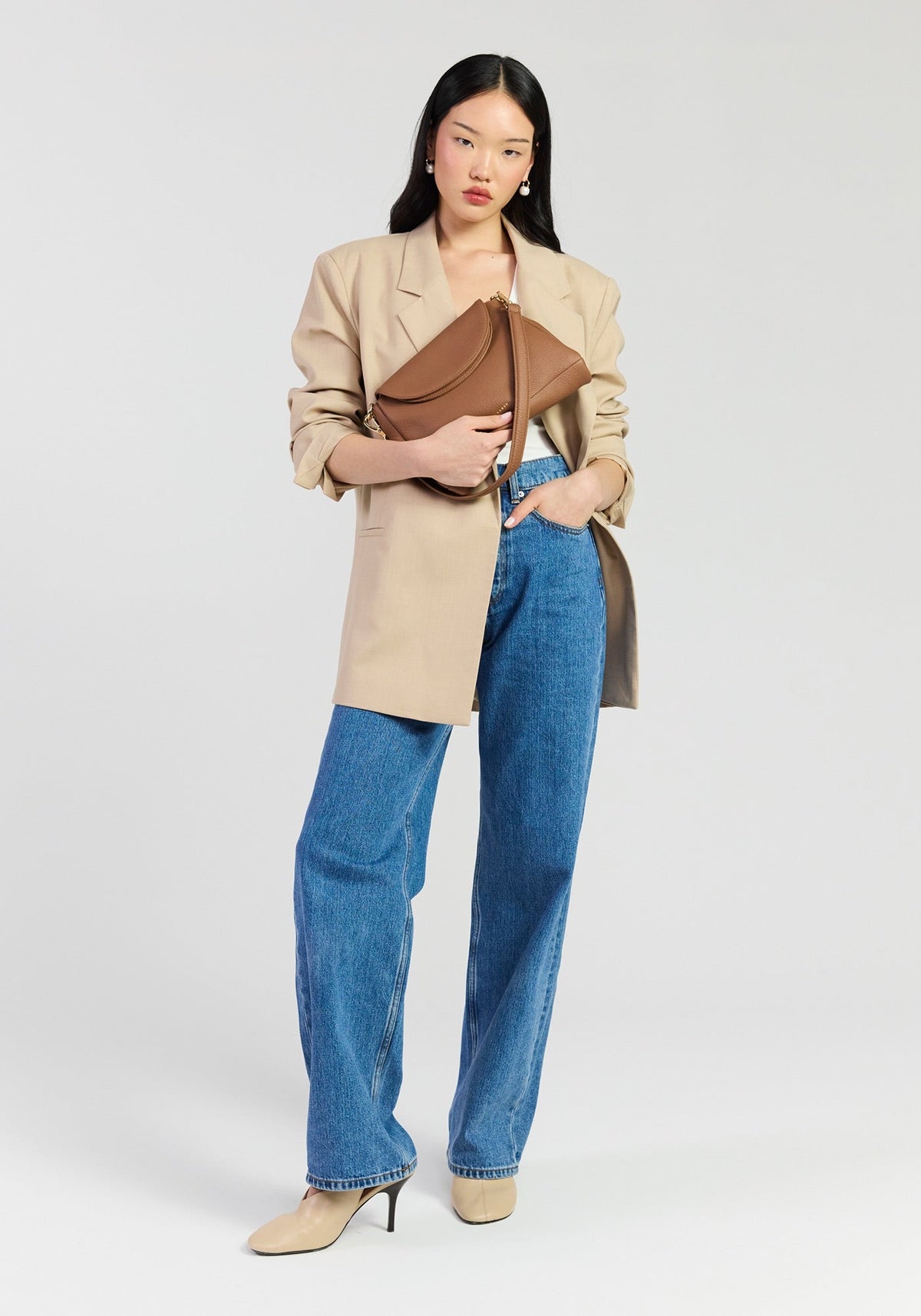 Beckett Shoulder Bag Tan Luxe