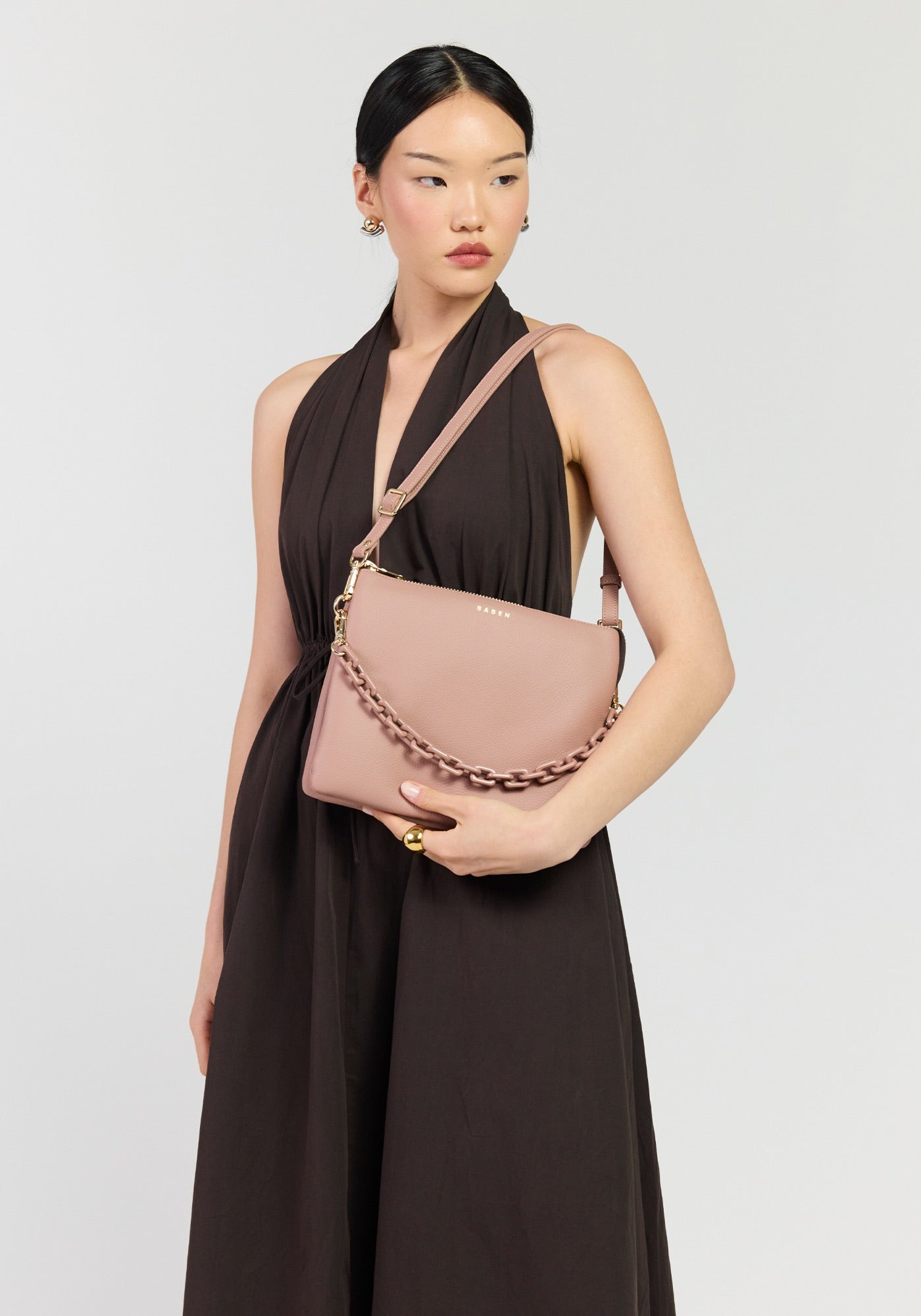 Matilda Crossbody - Rosewater + Tonal Chain