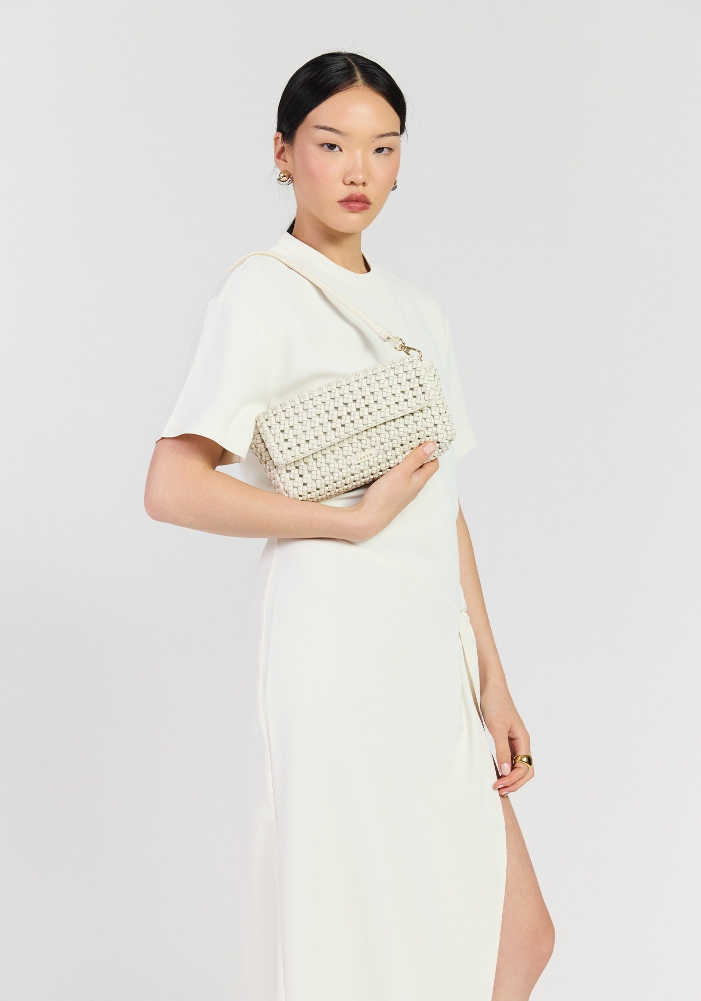 Milla Shoulder Bag - Quartz Fine Braid