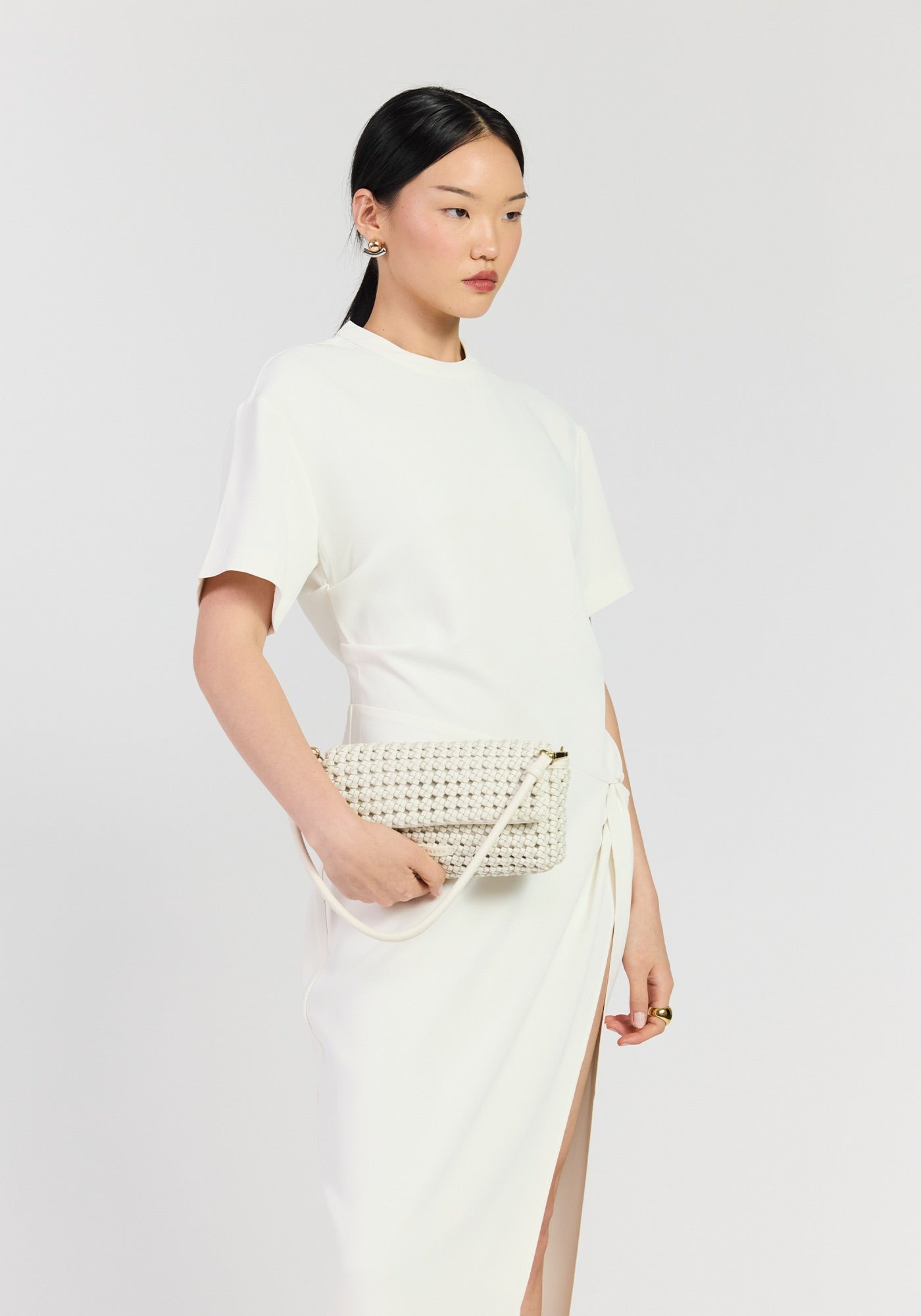 Milla Shoulder Bag - Quartz Fine Braid