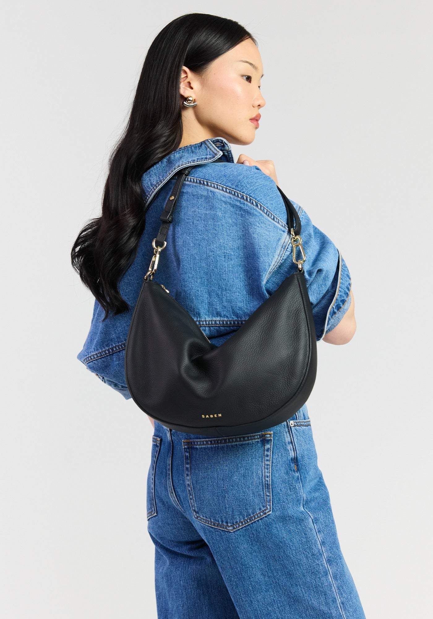Noa Shoulder Bag - Black Luxe