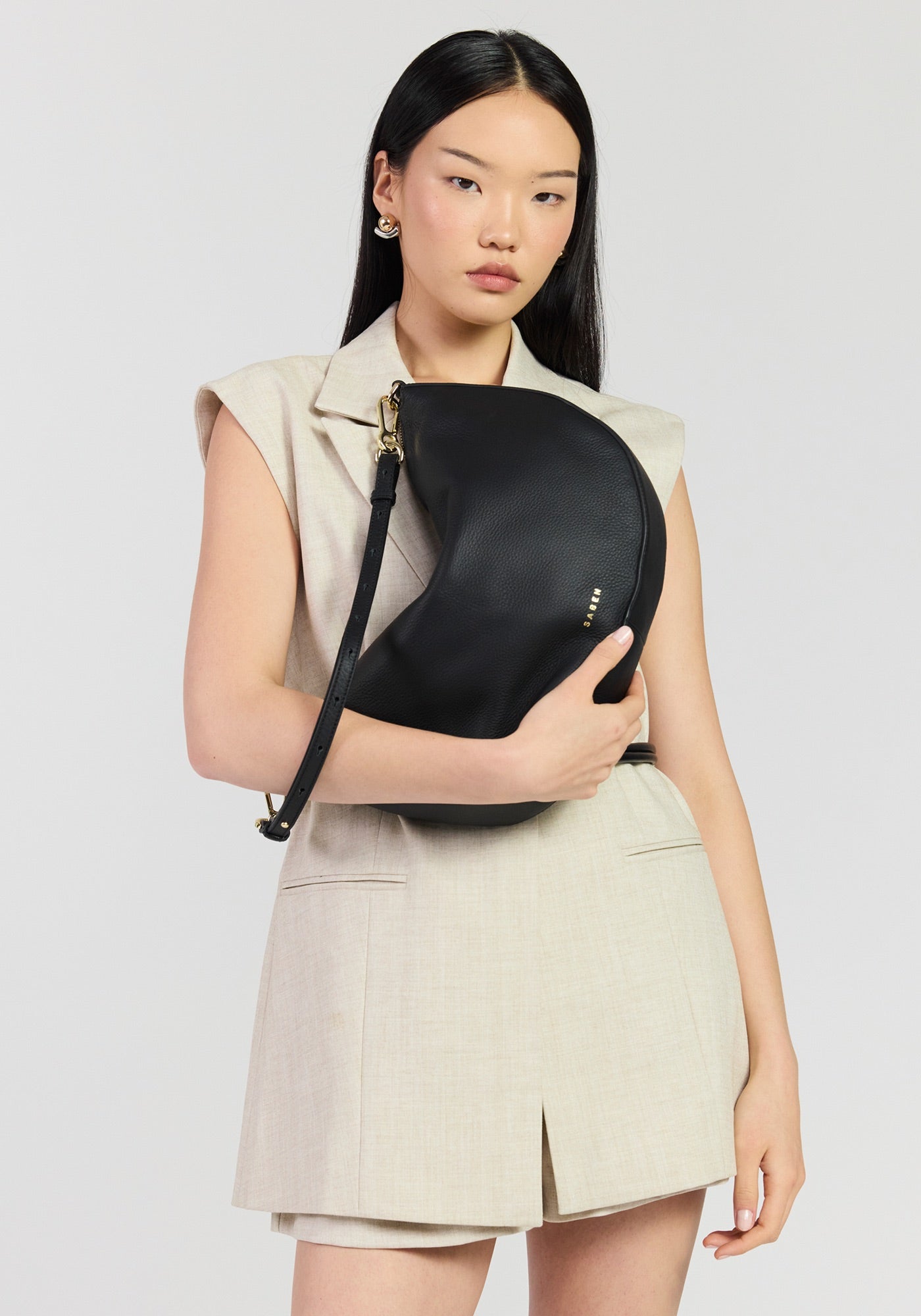Noa Shoulder Bag - Black Luxe