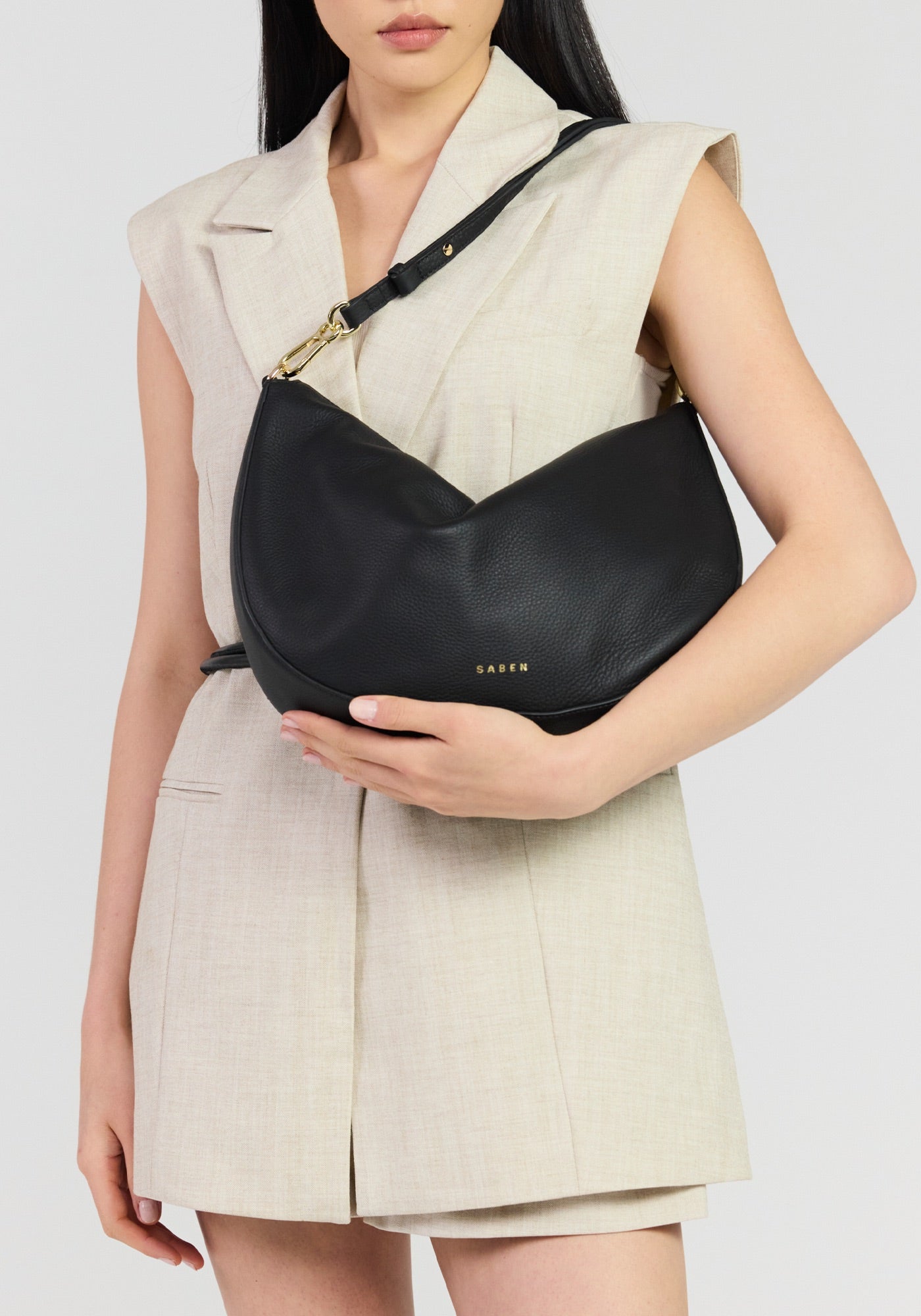 Noa Shoulder Bag - Black Luxe