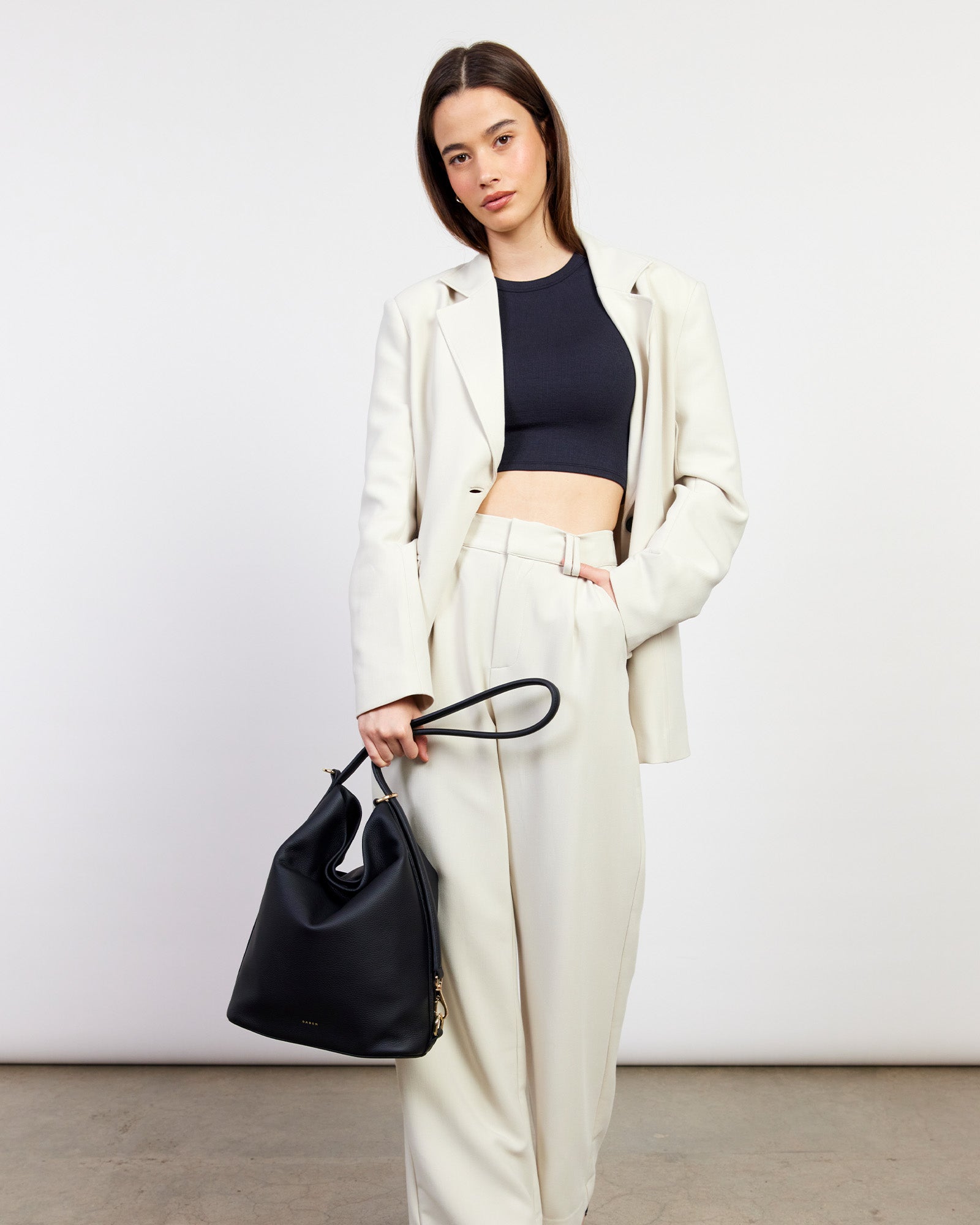 June Shoulder Bag Black Luxe