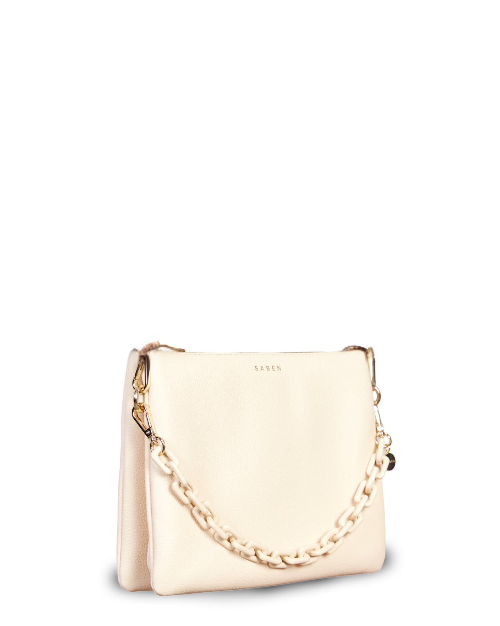 Matilda Crossbody Vanilla + Tonal Chain