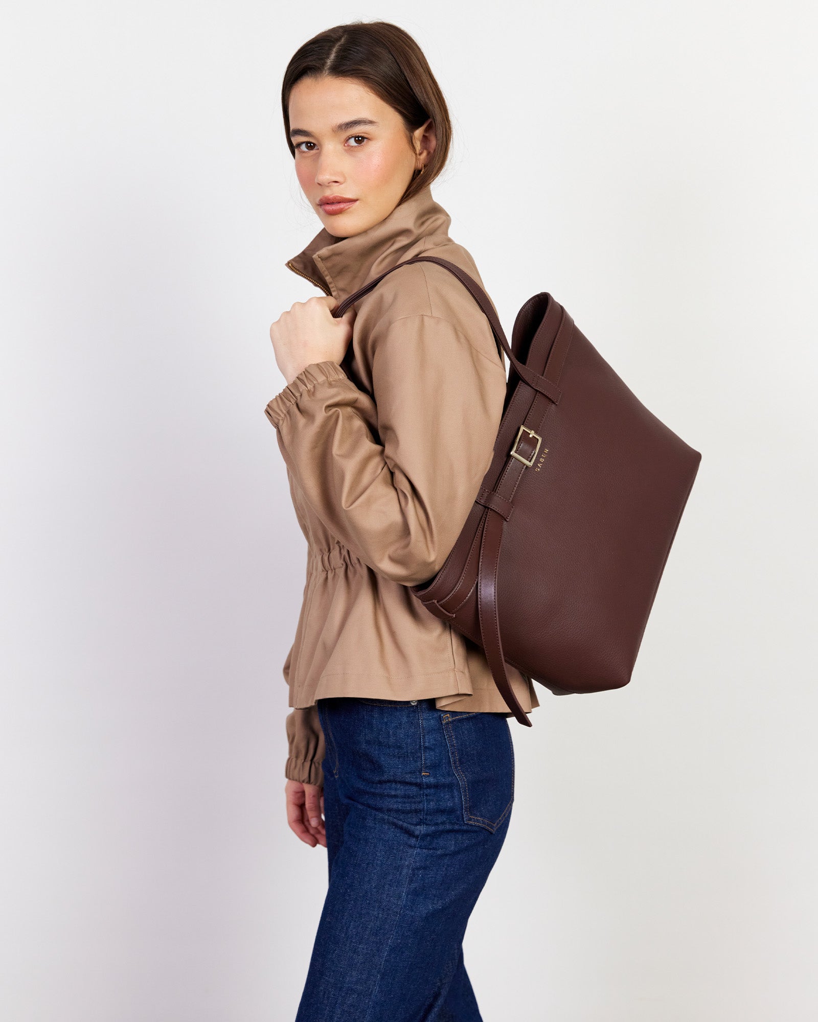 Tabby Shoulder Bag Espresso + Bronze
