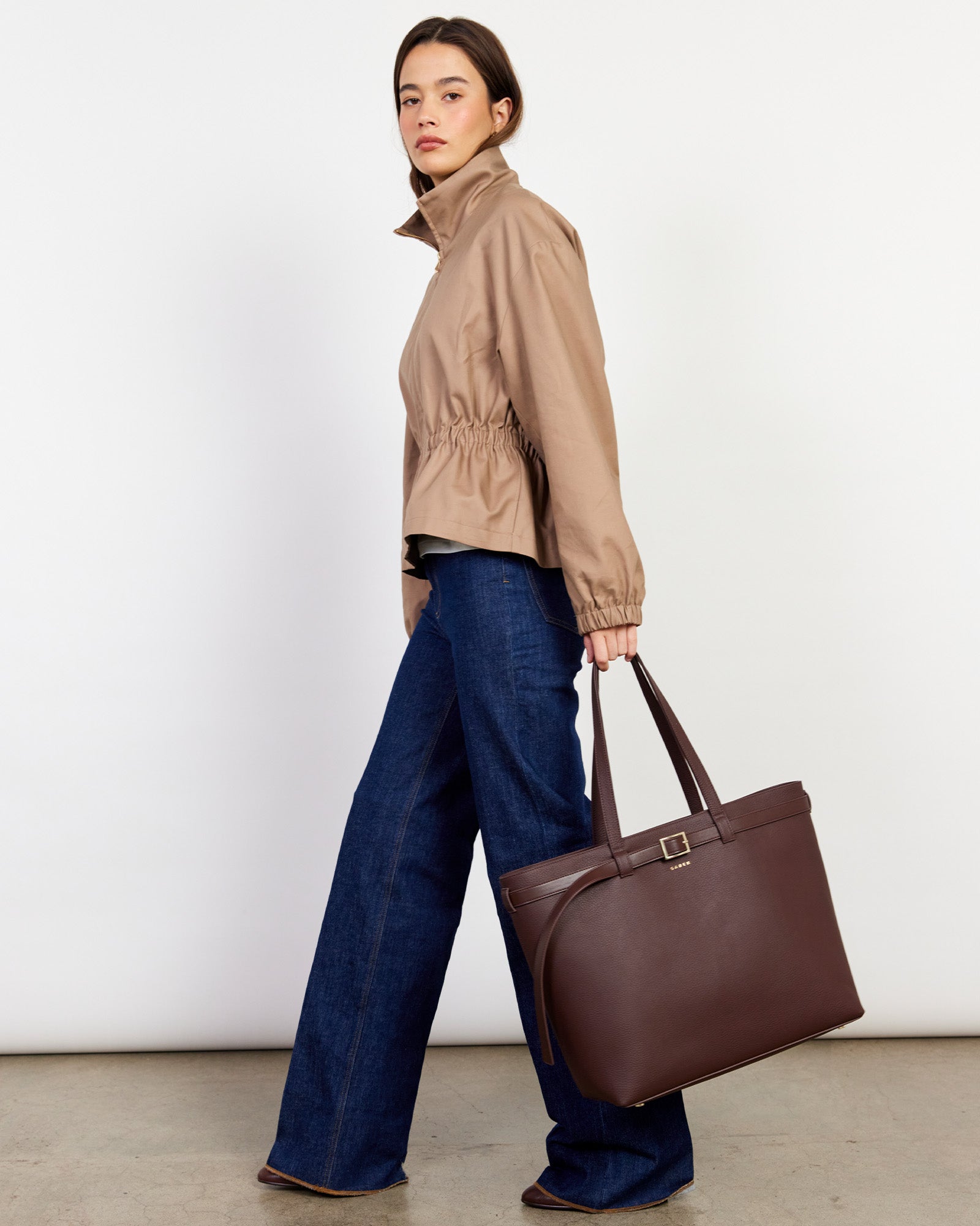 Tia Shoulder Bag Espresso + Bronze