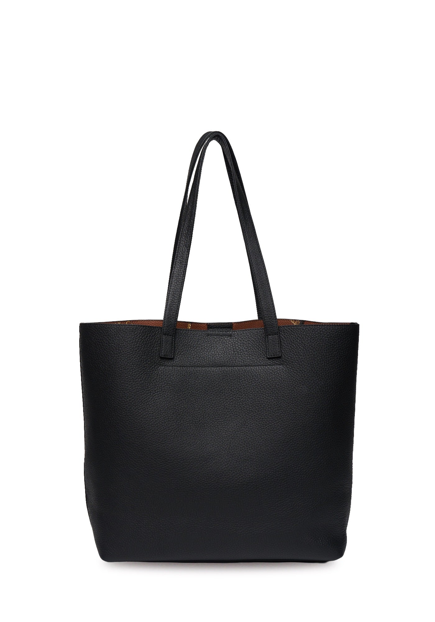 Carter Tote - Black Tan Chain Print