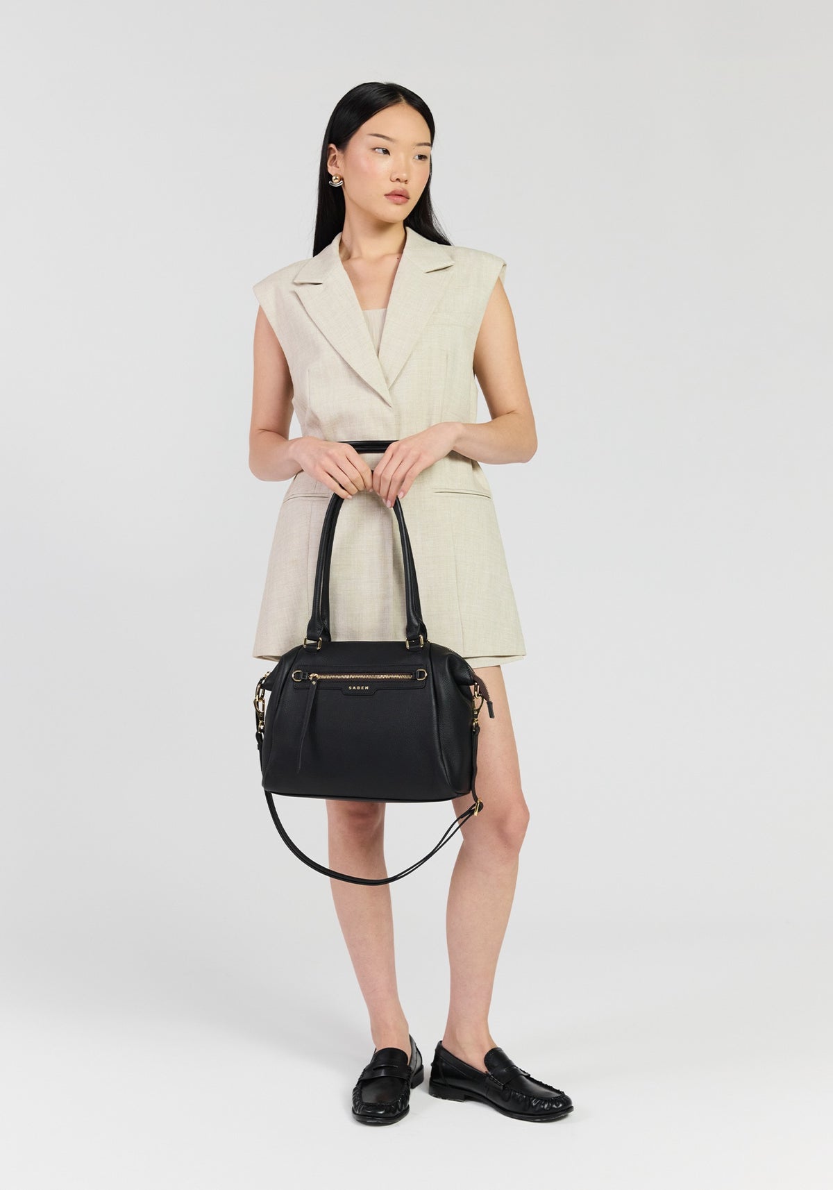 Gita Shoulder Bag - Black Luxe