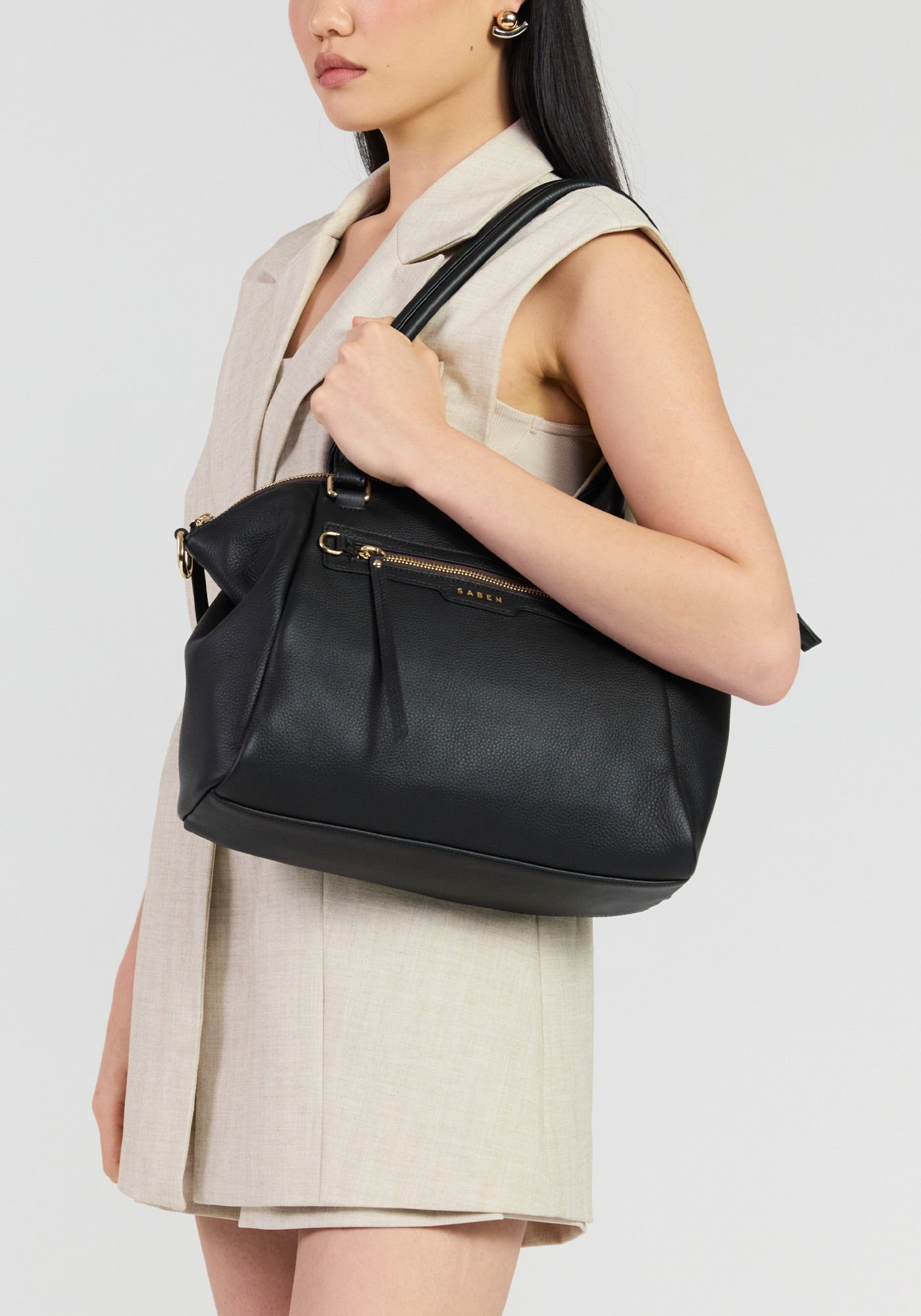 Gita Shoulder Bag - Black Luxe