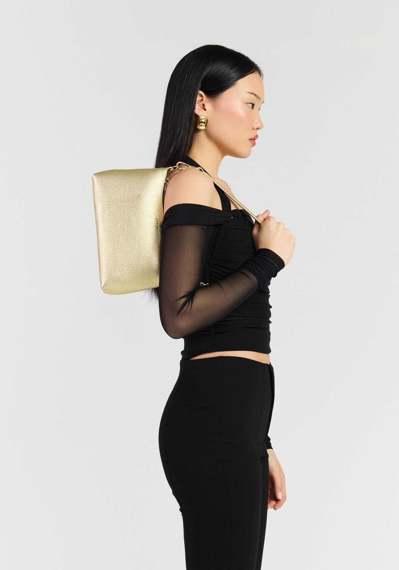 Haven Shoulder Bag - Champagne Metallic