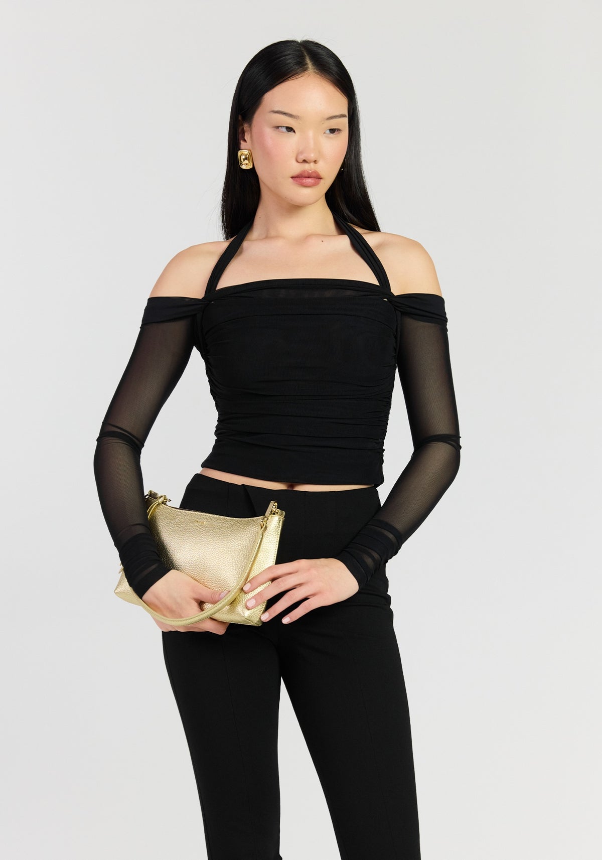 Haven Shoulder Bag - Champagne Metallic