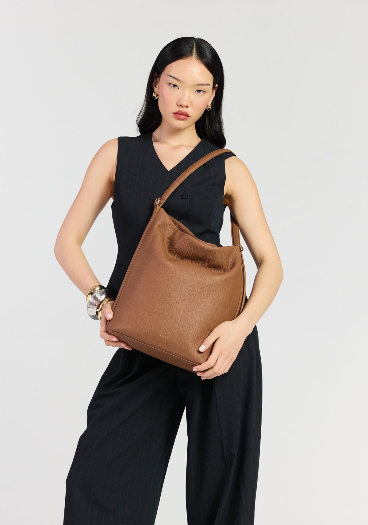 June Shoulder Bag - Tan Luxe