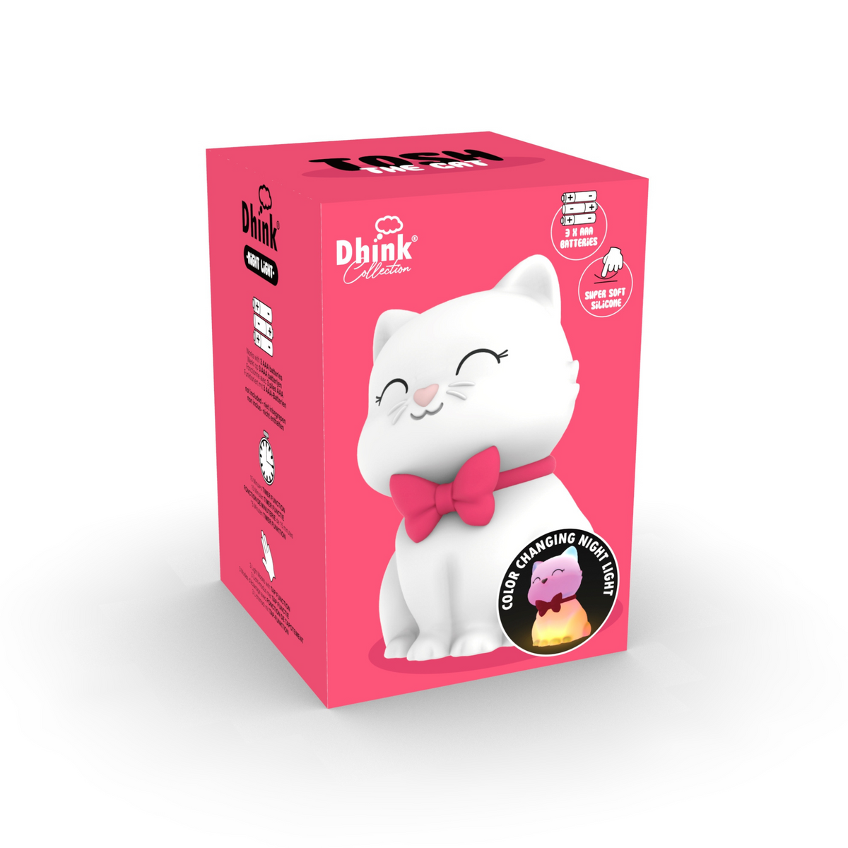 Squishy Cat Lulu USB Rechargeable Night Light