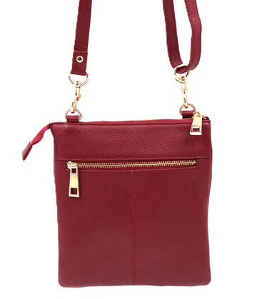 Second Nature Leather Crossbody Bag – Merlot