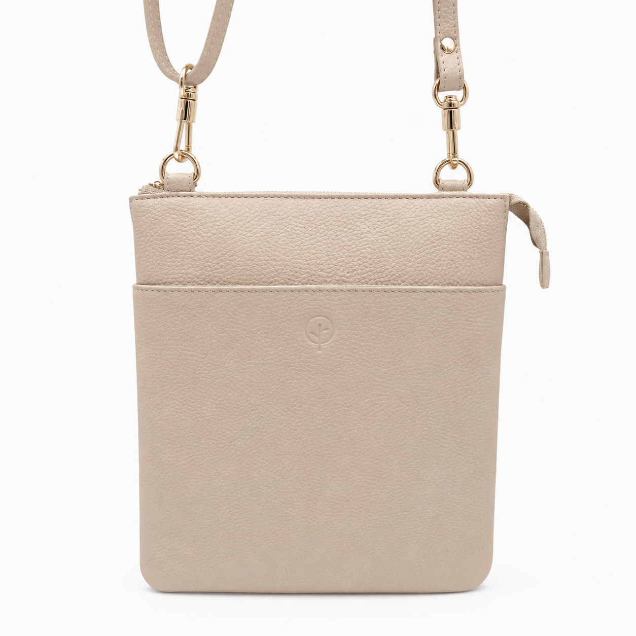 Leather Organiser Crossbody Bag – Wild Oat