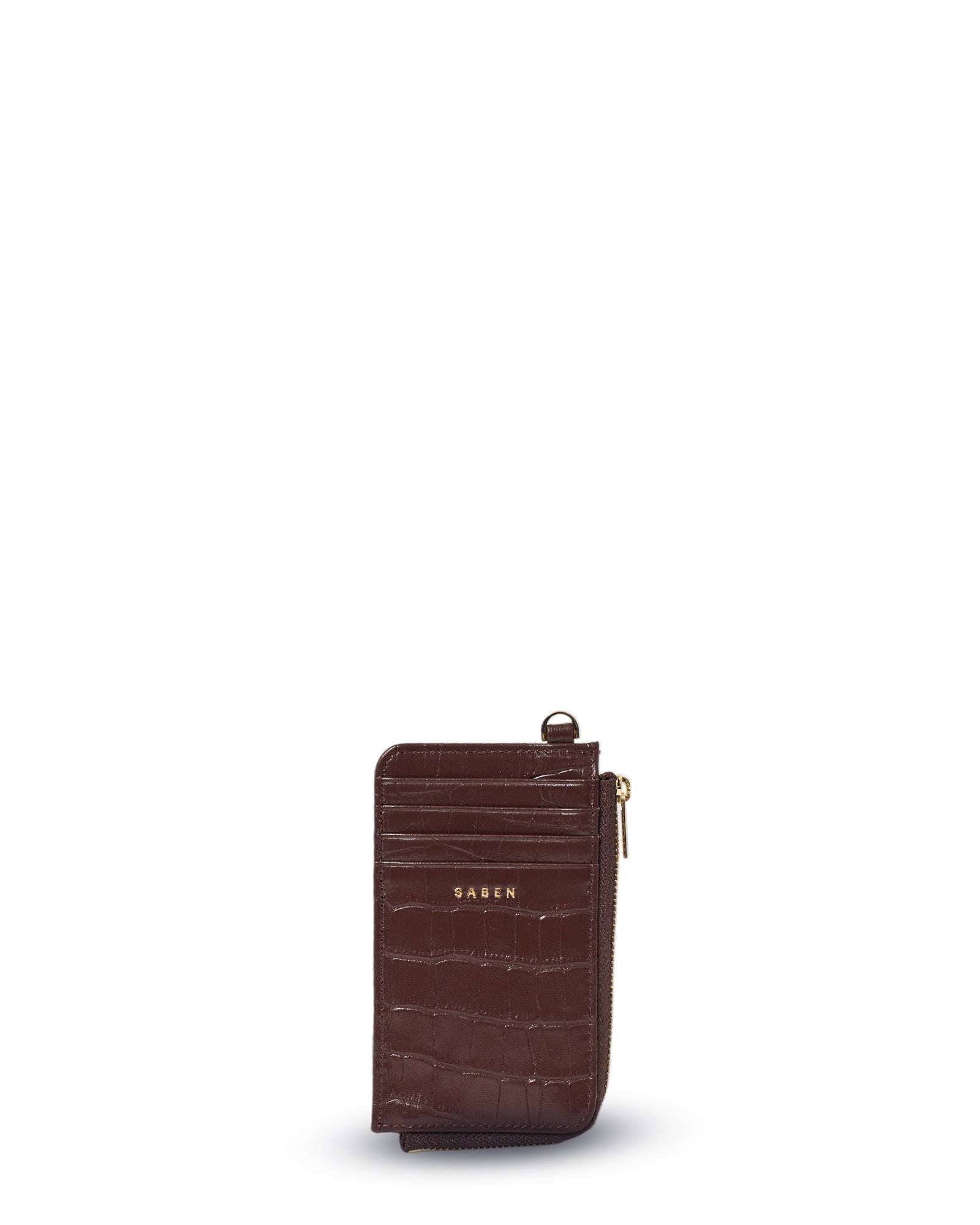 Winona Card Holder Espresso Croc
