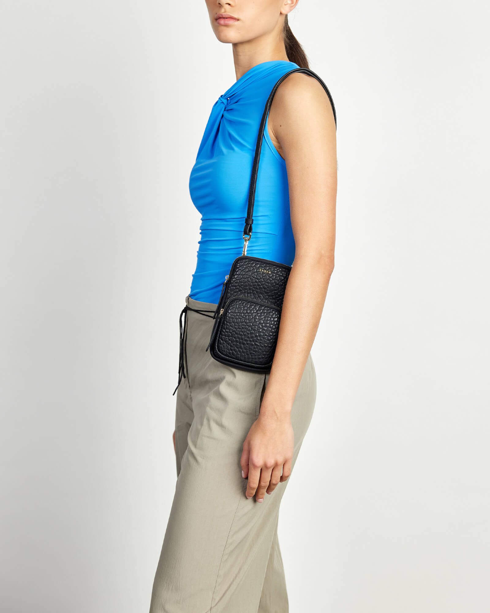 Nikko Phone Sling - Black Bubble Pocket