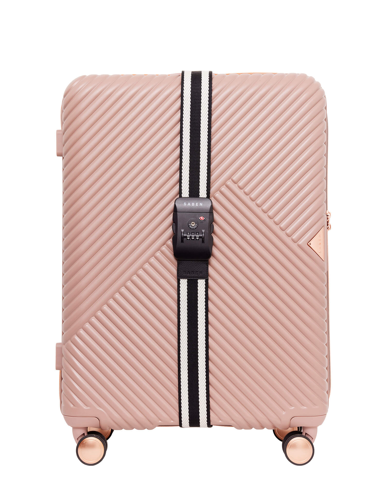 London Luggage Strap Black Stripe