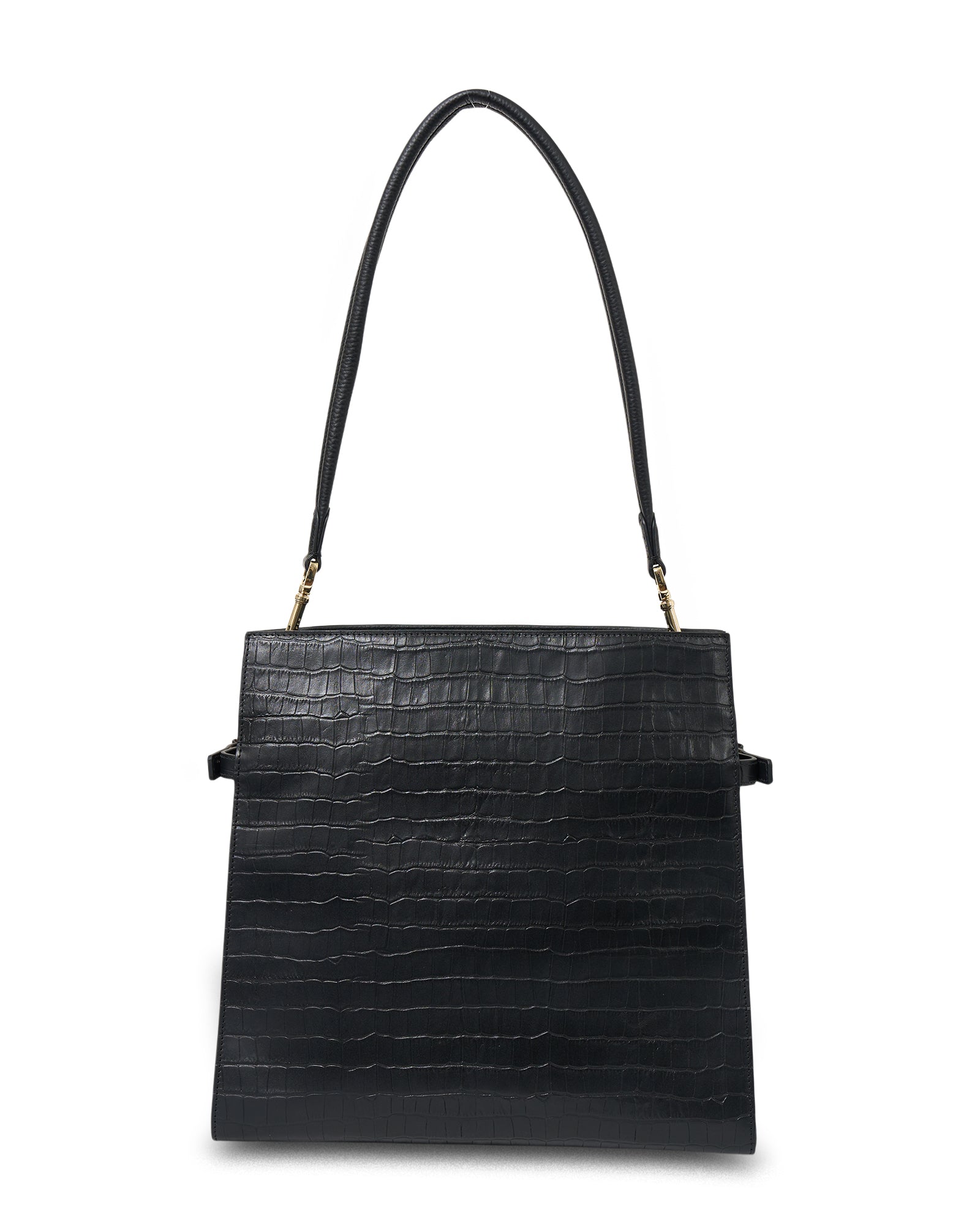 Beatrice Shoulder Bag Black Croc