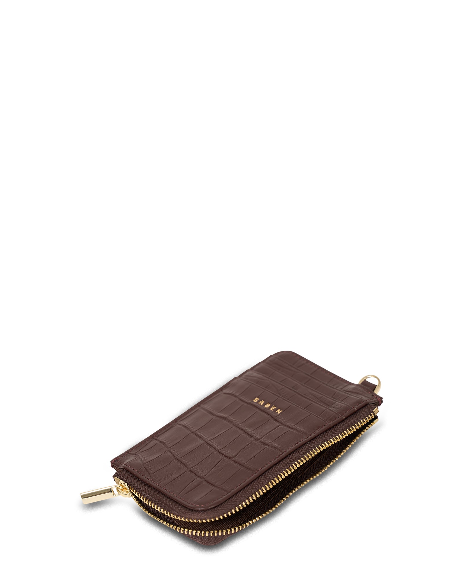 Winona Card Holder Espresso Croc