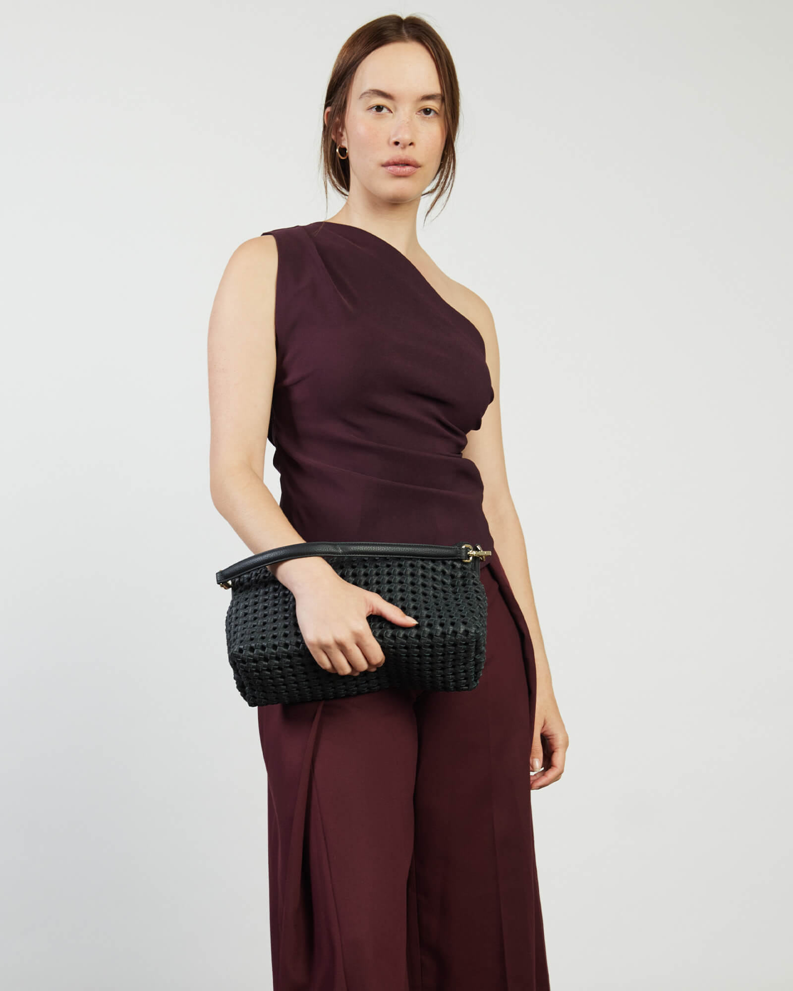 Claudia Crossbody Black Braid