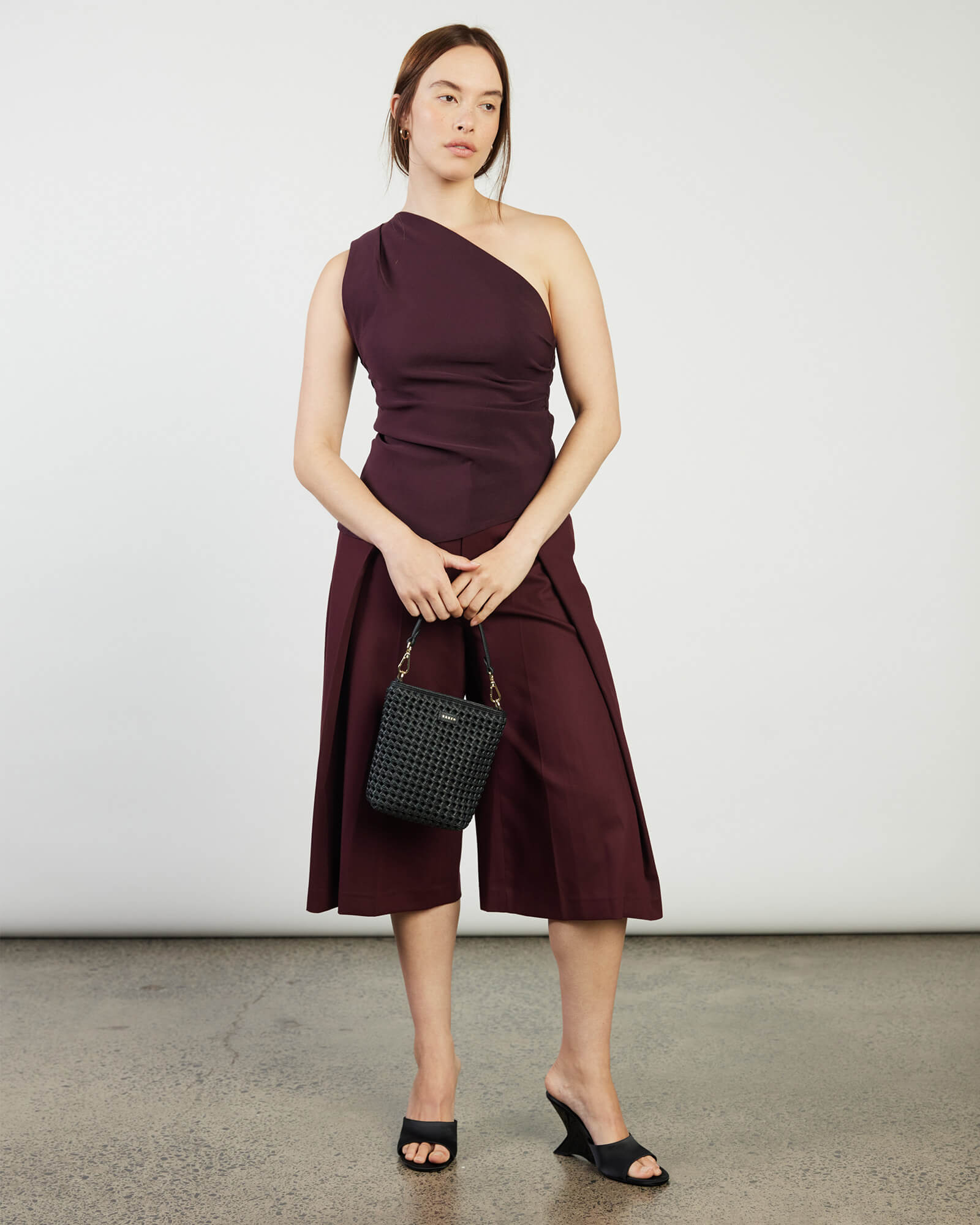 Coco mini bag - black fine braid