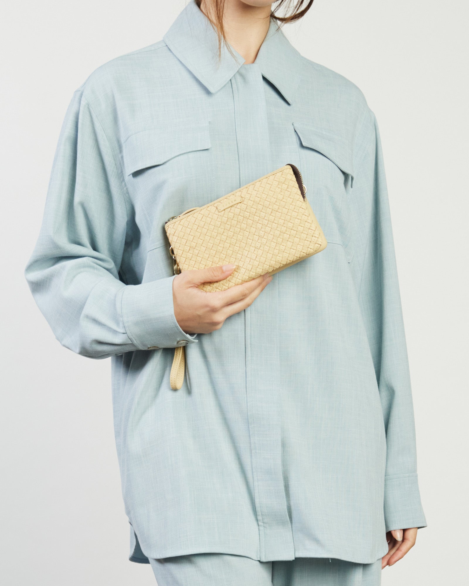 Tilly Crossbody Raffia Stitched Weave