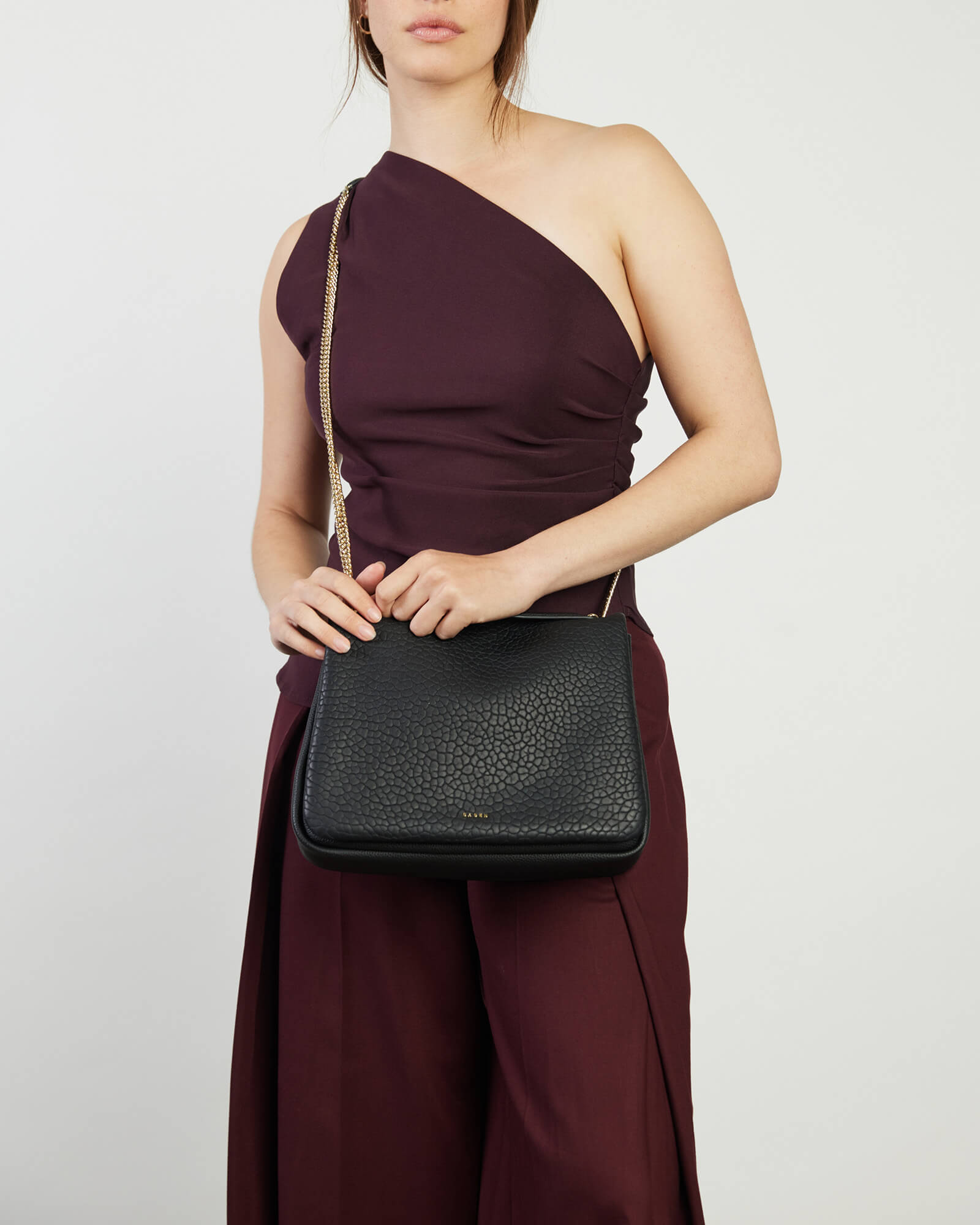 Saben Florence Shoulder Bag Black Bubble