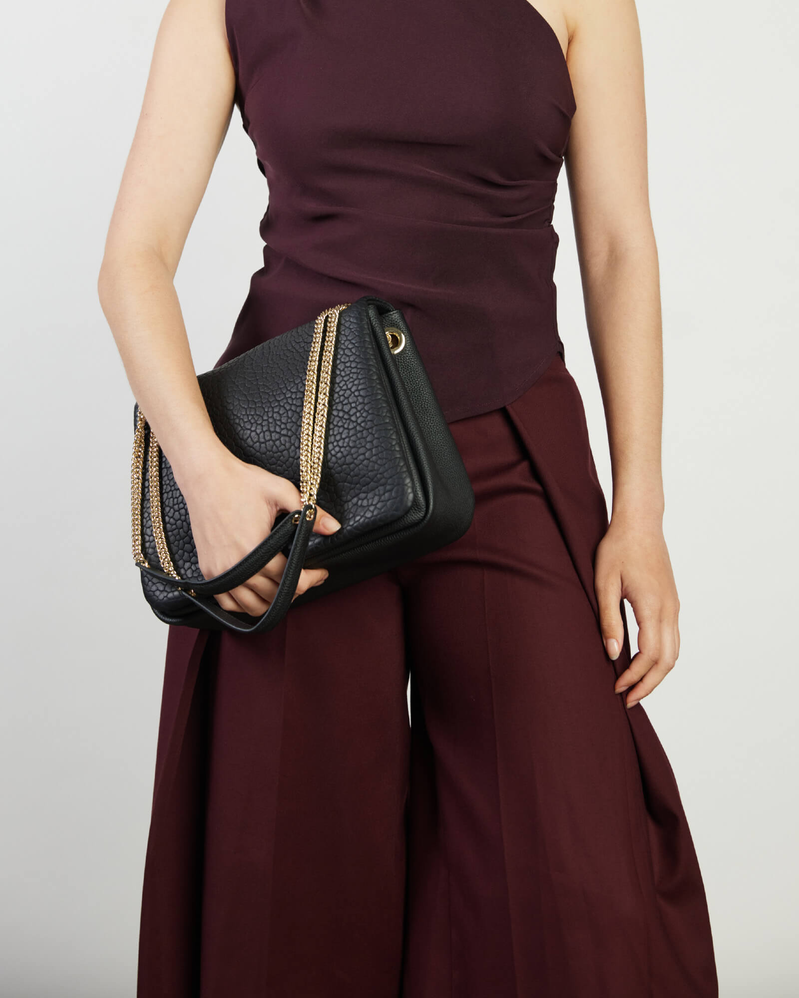 Saben Florence Shoulder Bag Black Bubble