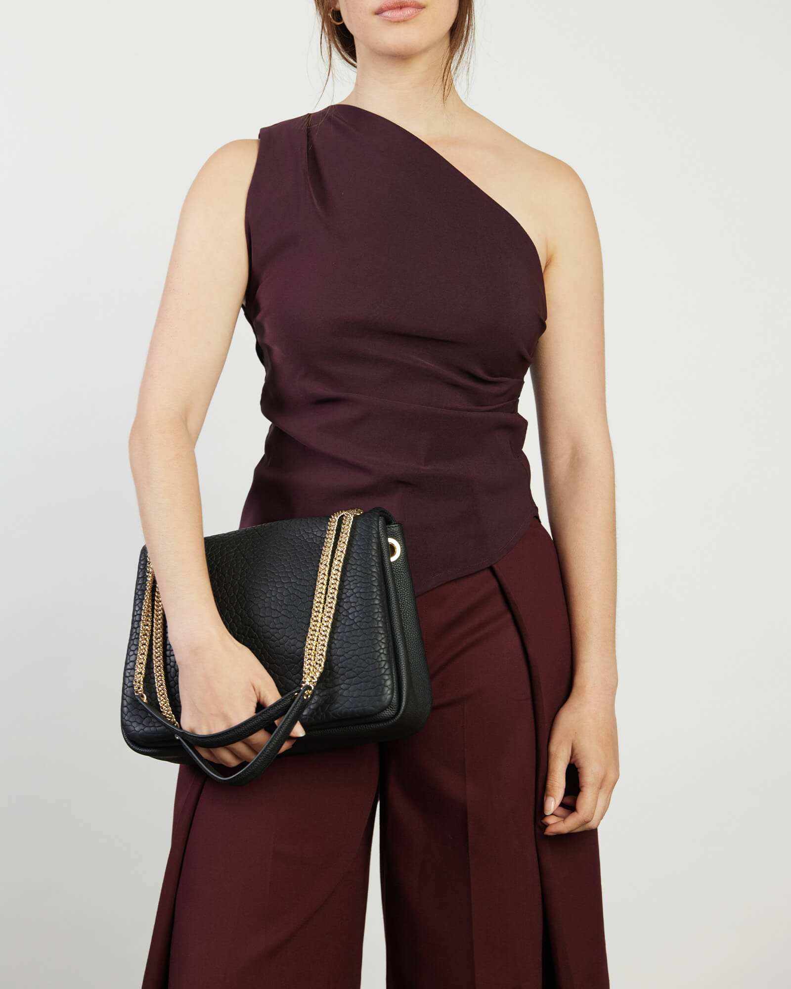 Saben Florence Shoulder Bag Black Bubble