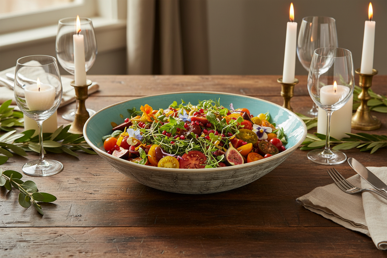 Shell Salad Bowl - Aqua