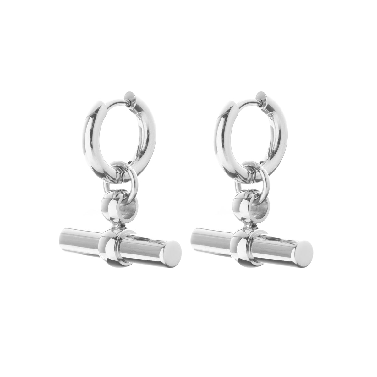 Atlas Hoop Earrings ( Silver)