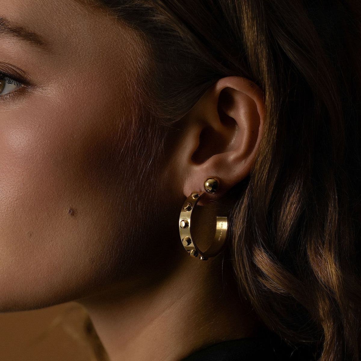 Dome Studs Gold