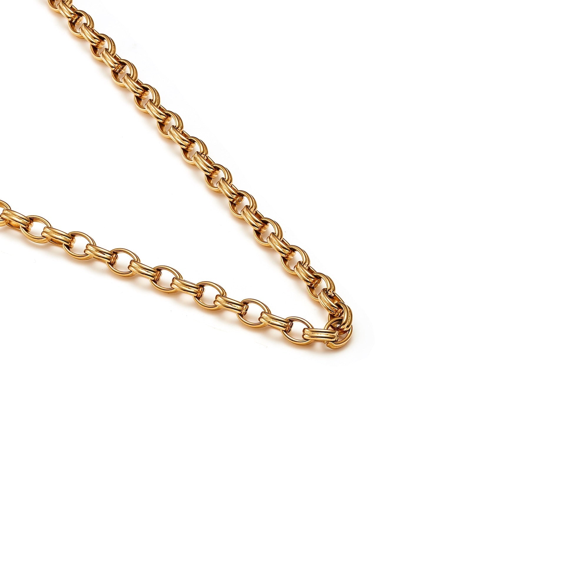 Heritage Necklace (Gold) - Chunky belcher chain necklace