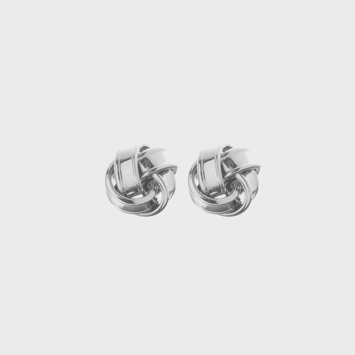 Knot Earrings (Silver)