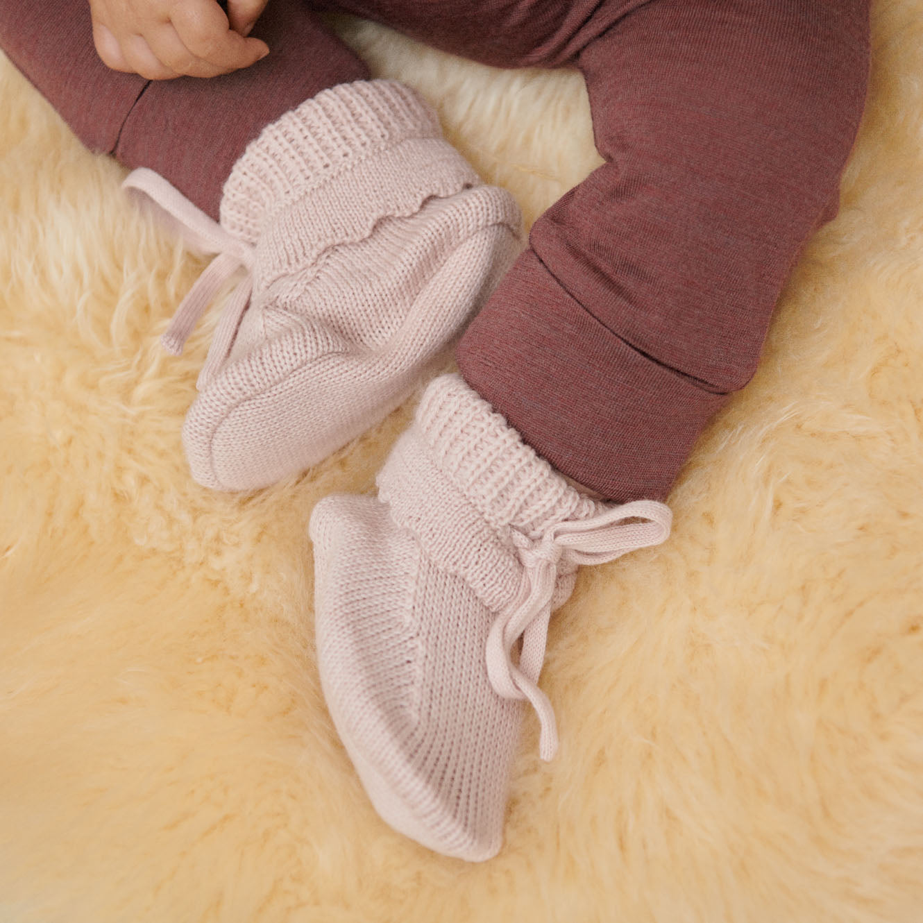 TEDDY BOOTIES, Rose Dust, 3-6M