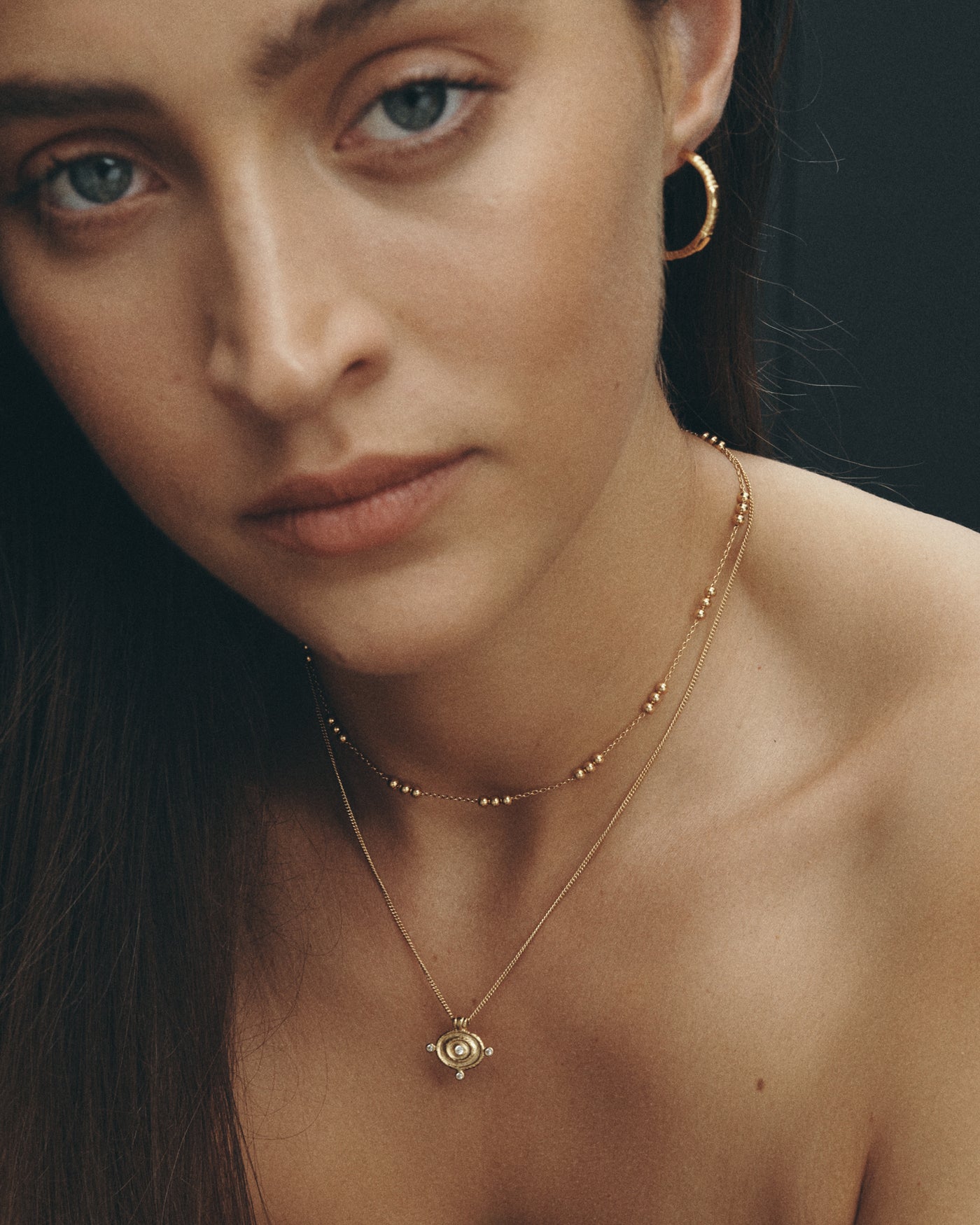 Reign Oval Necklace - Gold Vermeil