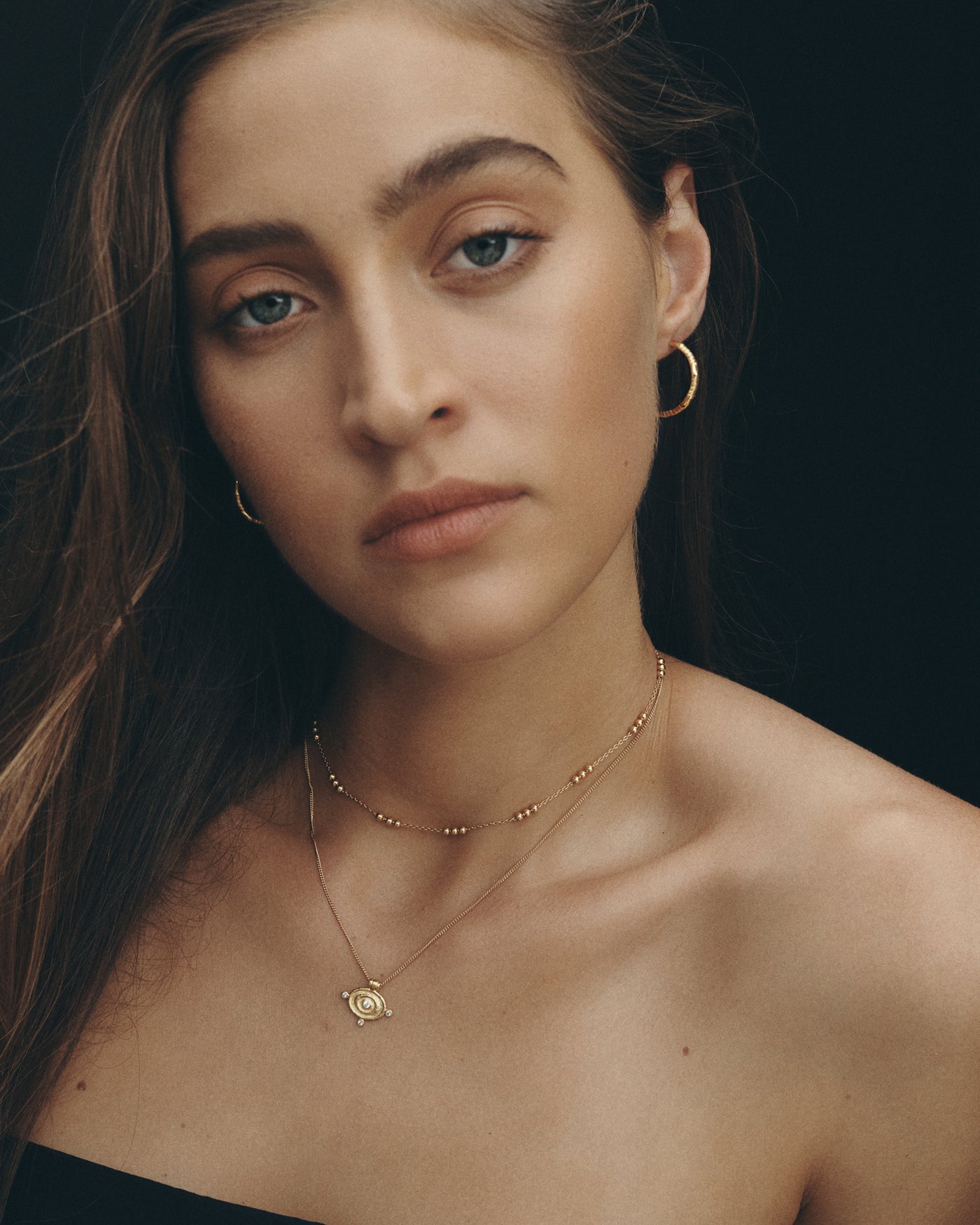 Reign Oval Necklace - Gold Vermeil