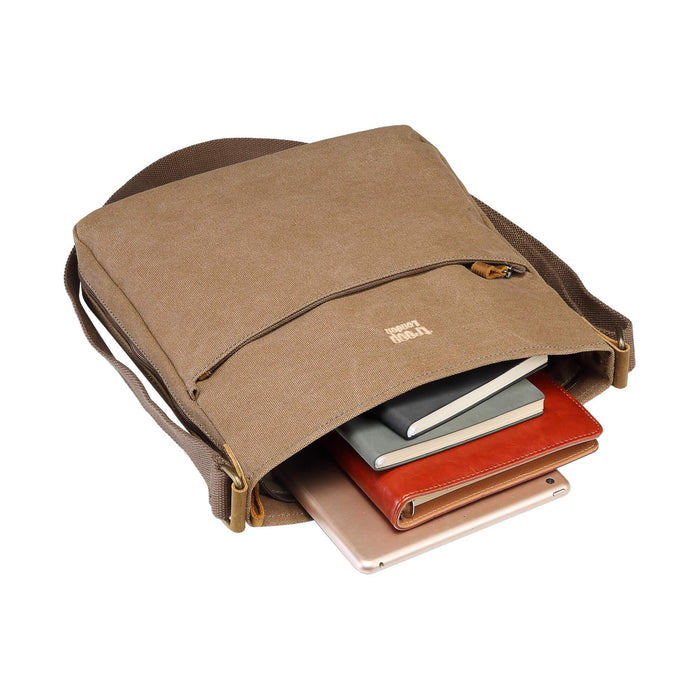 Classic Small Zip Top Shoulder Bag - Brown1