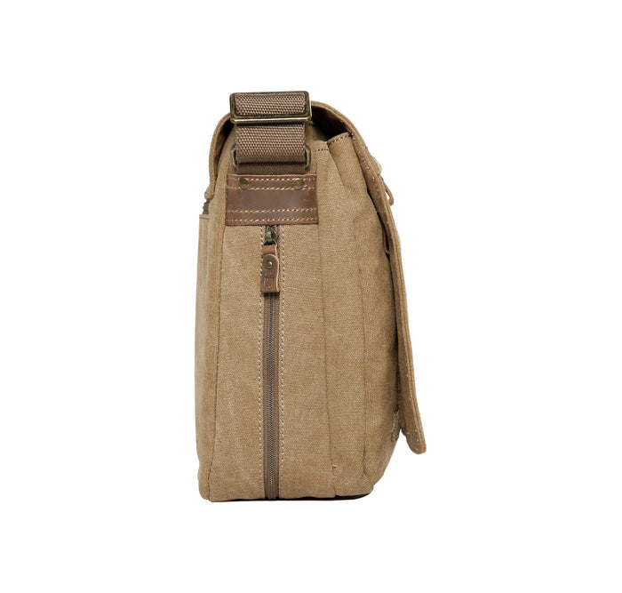 Troop Classic Flap Front Msngr Medium - Brown