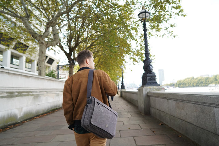 Classic Flap Front Messenger Bag - Khaki