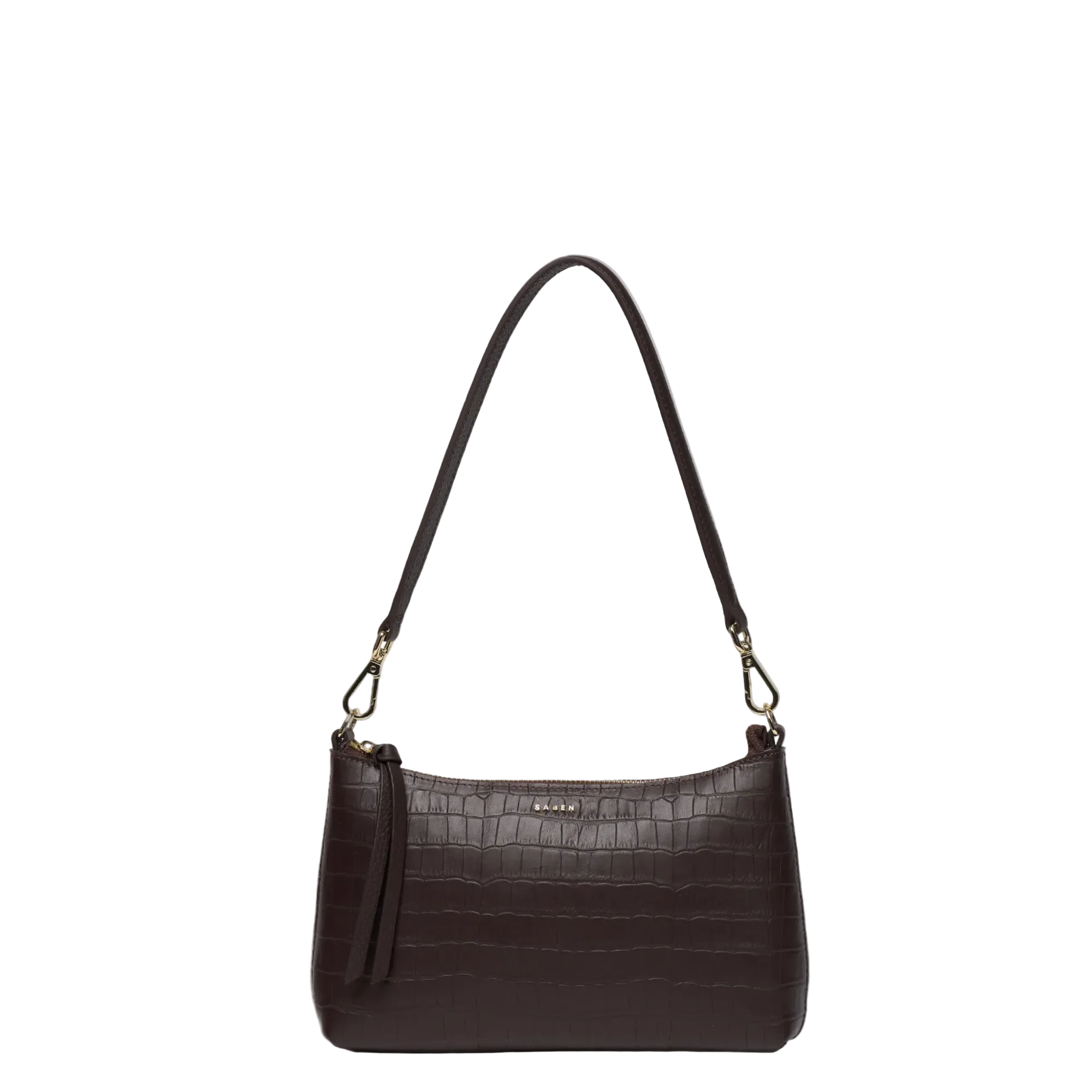 Haven Shoulder Bag - Black Croc