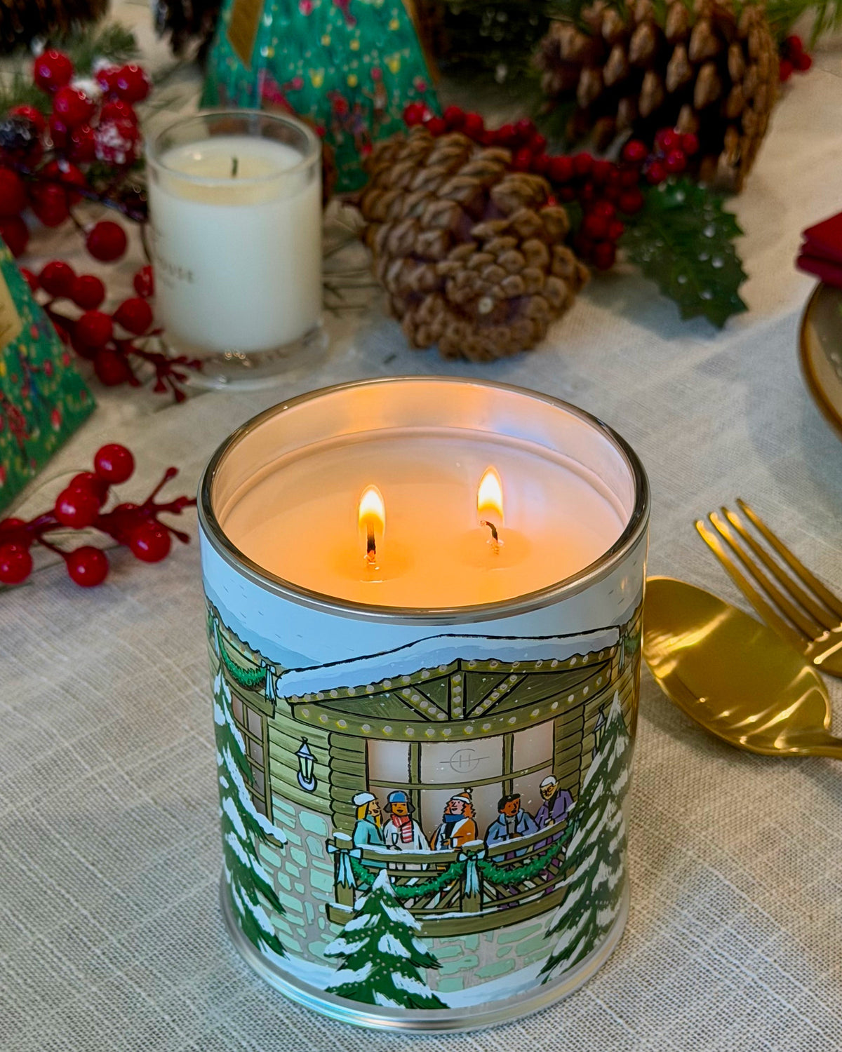 GF 380g Candle - Christmas 26  - White Christmas