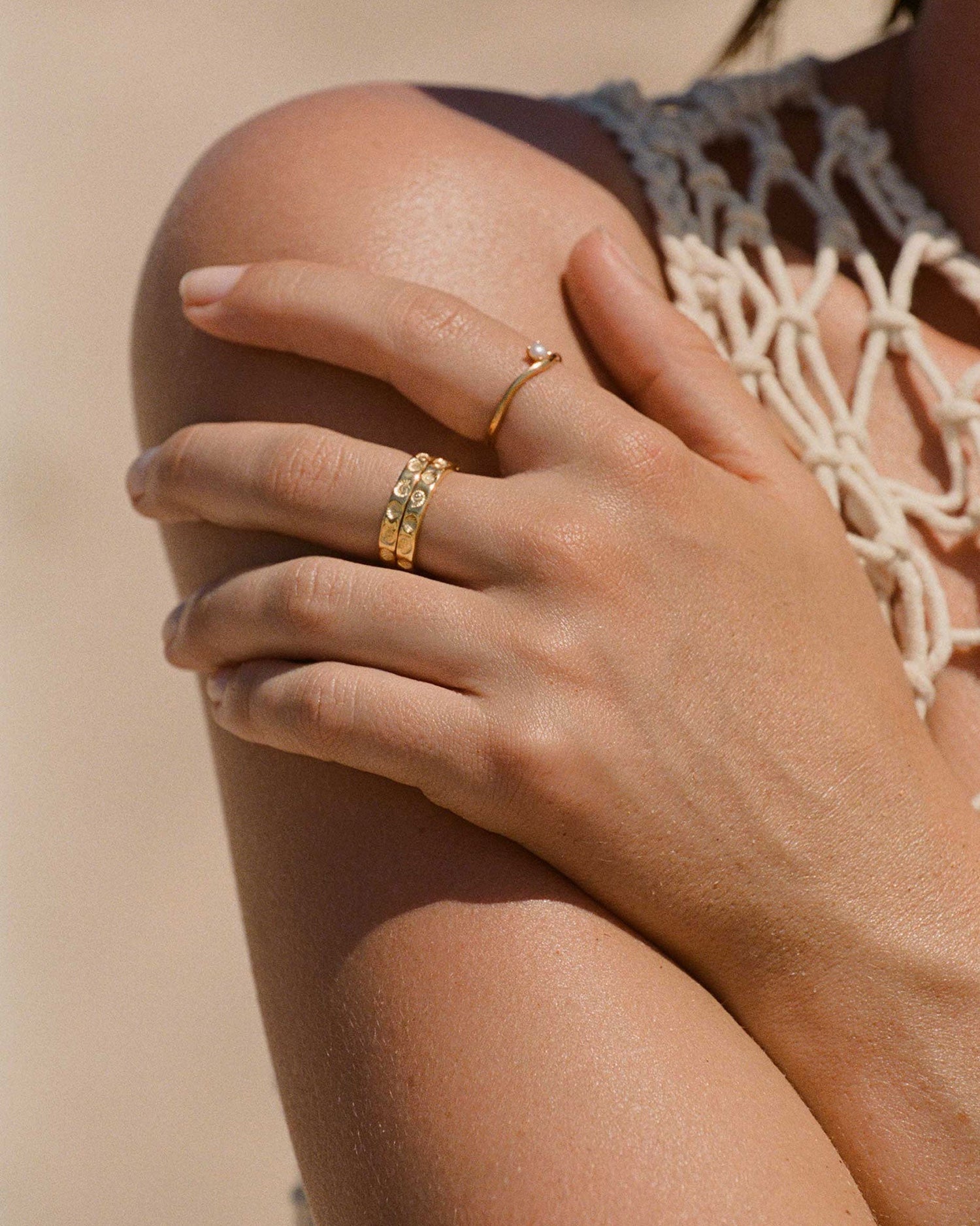 Seaside Ring ( 18k Gold Vermeil)  - SIZE 7