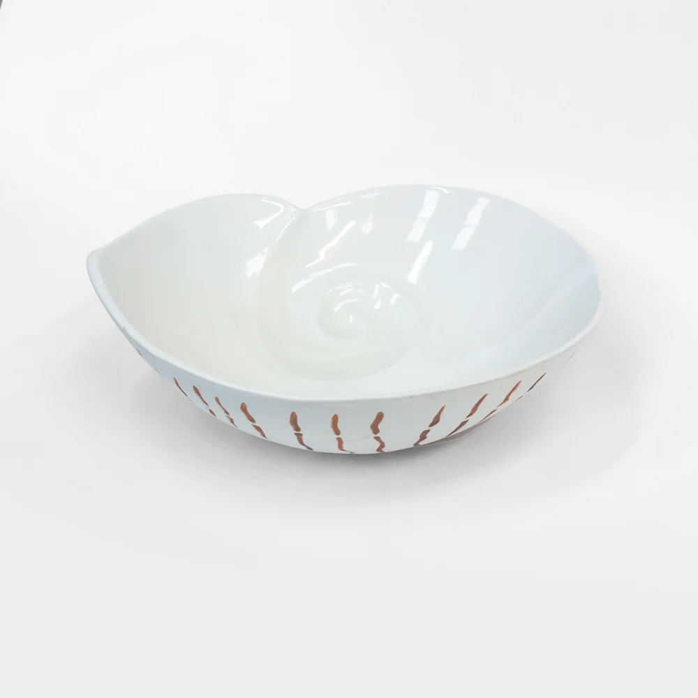 Nautilus Shell Bowl - White