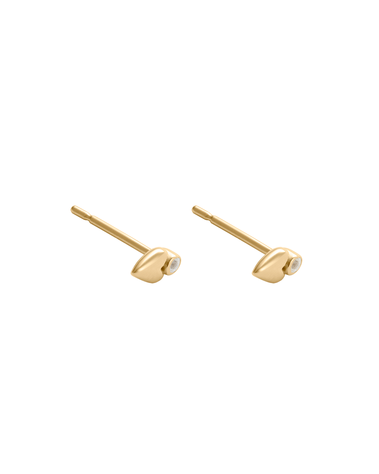 Abode Heart Studs ( 18k Gold Plated)