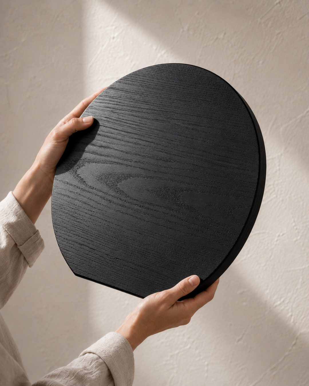 ARTSN Etsu Round Serving Board | Handcrafted Teak Entertaining Board