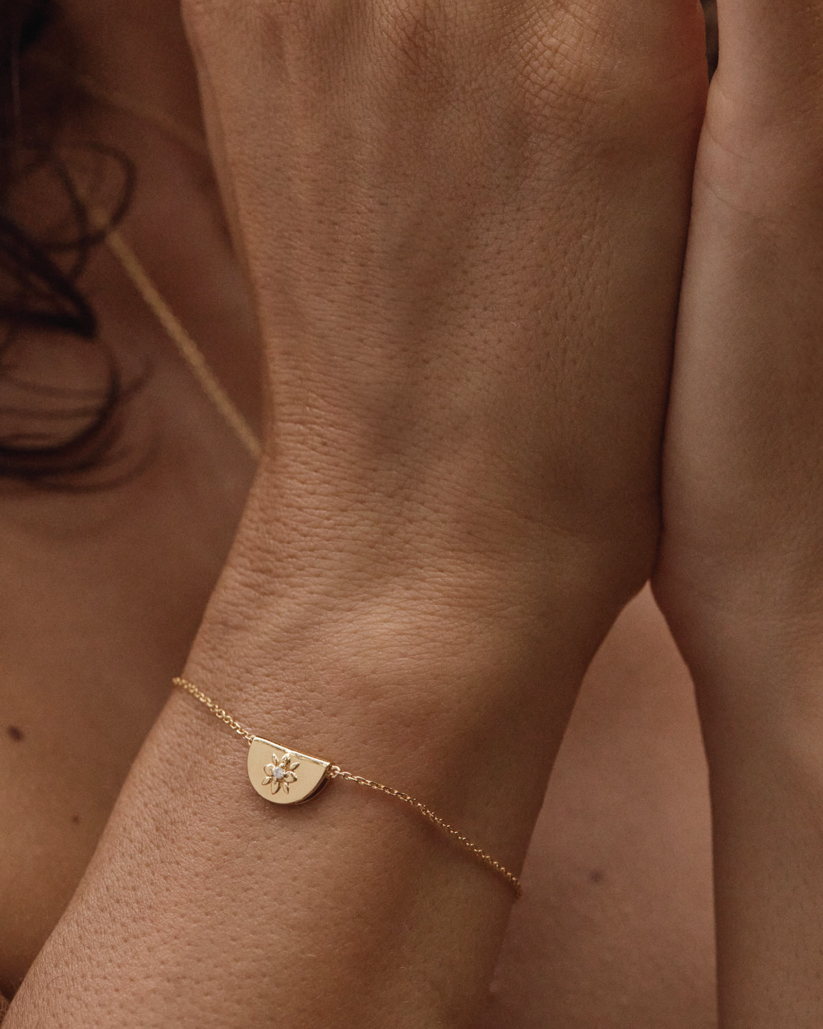18k Gold Vermeil Lotus of Hope Bracelet